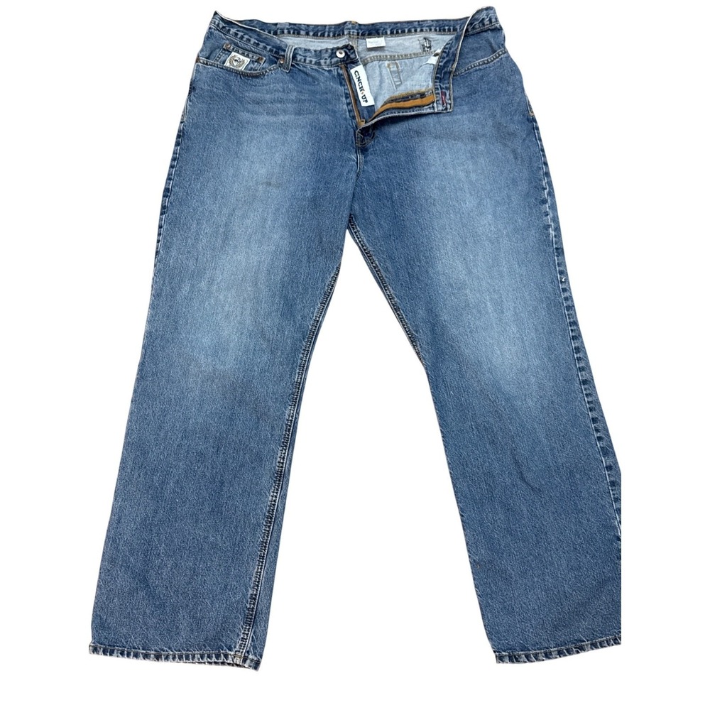 Cinch Up Men's 44x34 Western Bootcut Jeans Cowboy Rodeo Heavy Denim White Label
